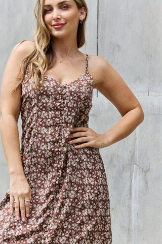 Mi Amor Full Size Floral Midi Sundress