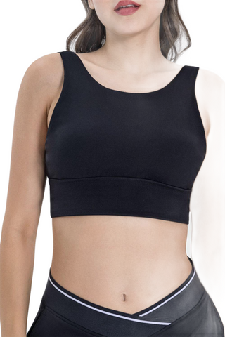 Backless Wide Strap Active Bra