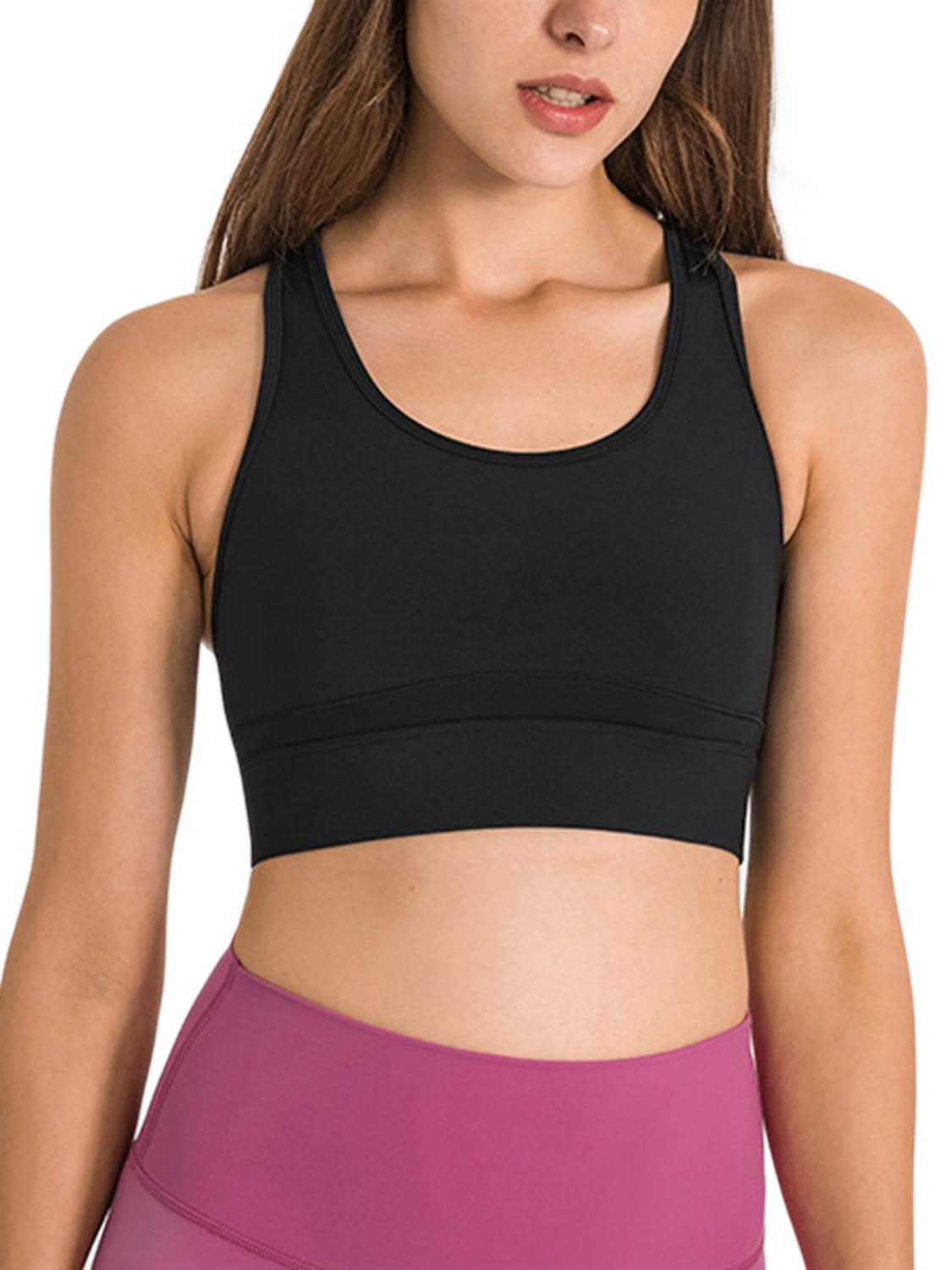 Round Neck Racerback Cropped Tank