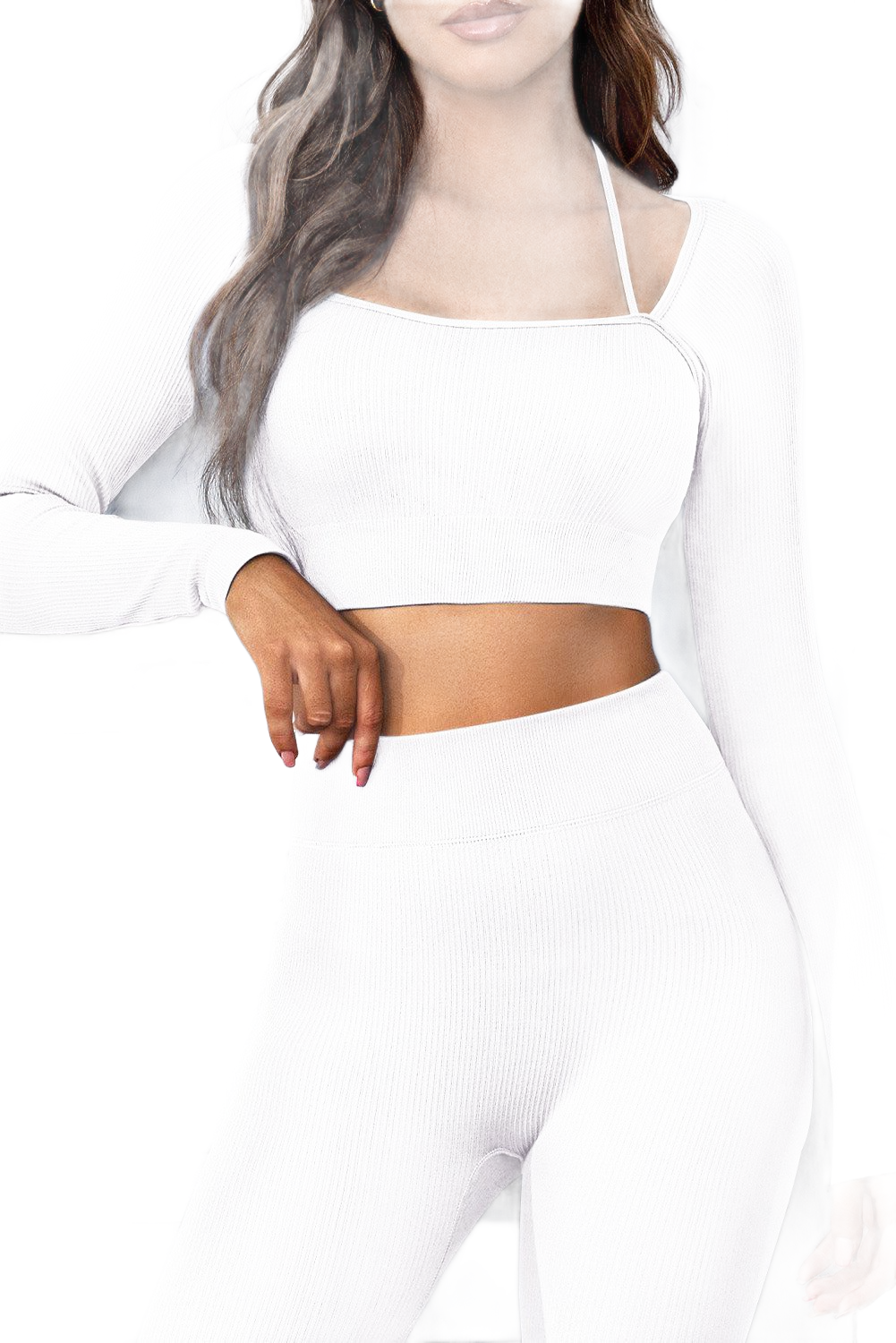 Long Sleeve Cropped Sports Top