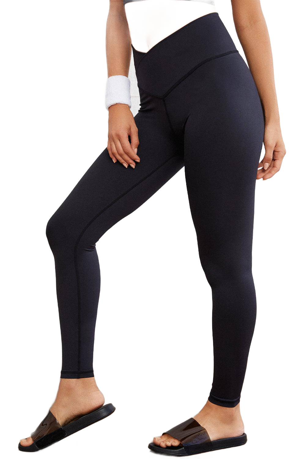 Wide Waistband Slim Fit Sports Pants