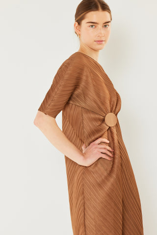 Swim Pleated  Sleeve Dress