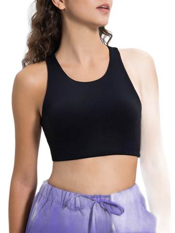 Cutout Round Neck Active Tank