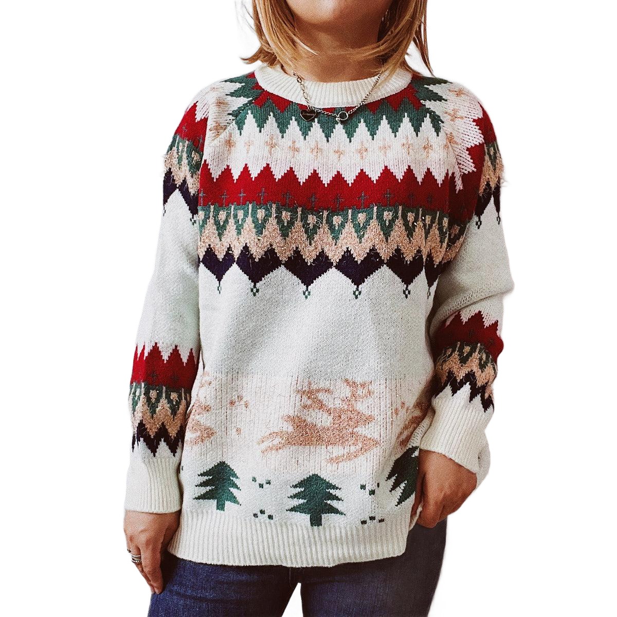 Christmas Element Long Sleeve Sweater