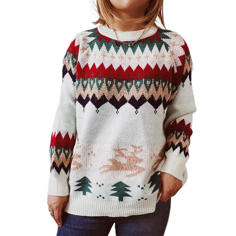 Christmas Element Long Sleeve Sweater