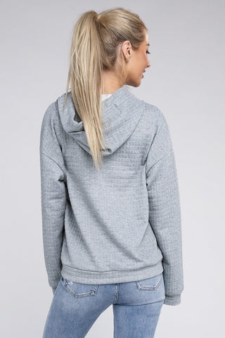 Textured Pocket Hoodie