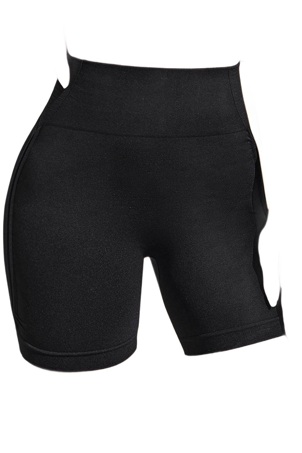 Wide Waistband Sports Shorts