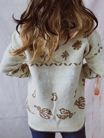 Round Neck Long Sleeve Sweater