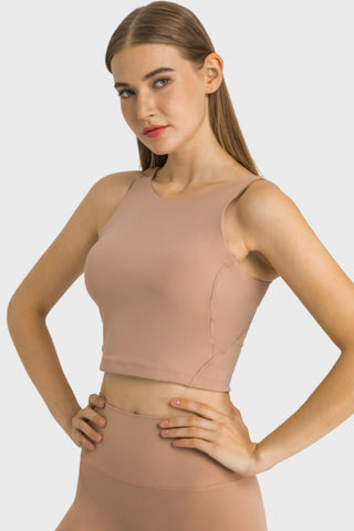 Highly Stretchy Cropped Sports Tank