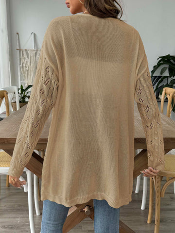 Open Front Long Sleeve Cardigan