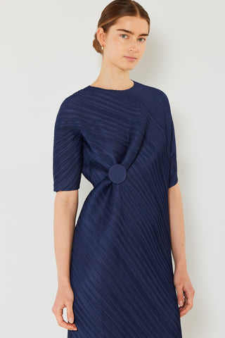 Swim Pleated  Sleeve Dress