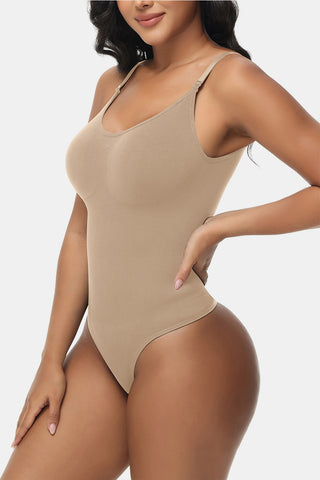 Spaghetti Strap Tummy Control Bodysuit