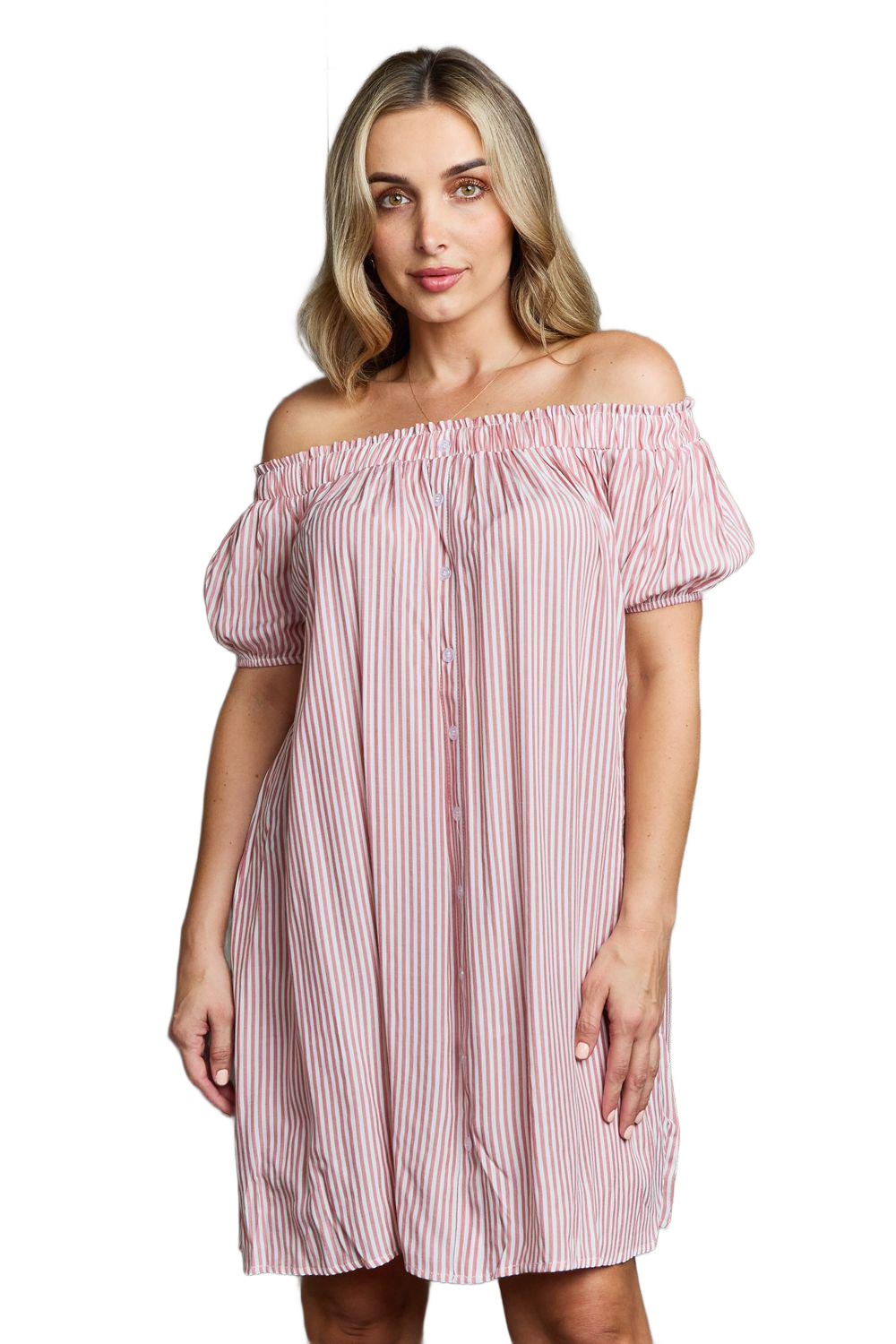 Show Compassion Off The Shoulder Mini Dress