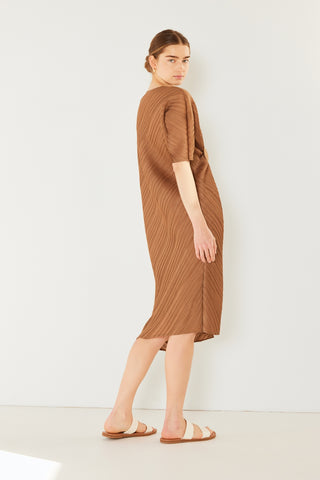 Swim Pleated  Sleeve Dress