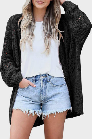 Open Front Long Sleeve Cardigan