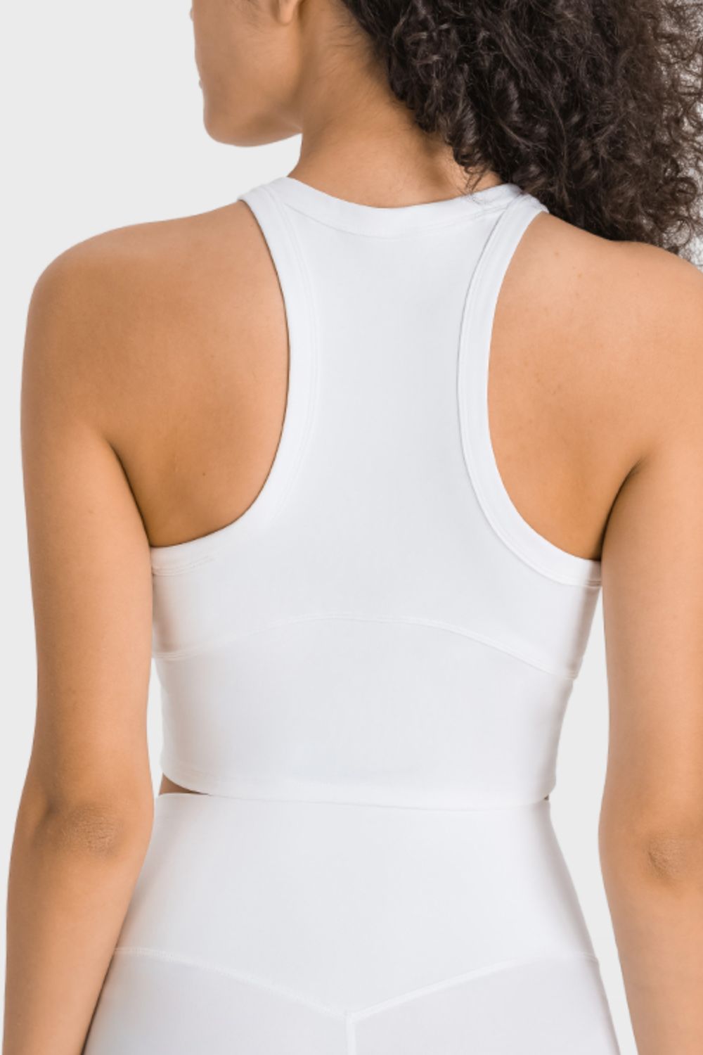 Racer back Cropped Sports Tank