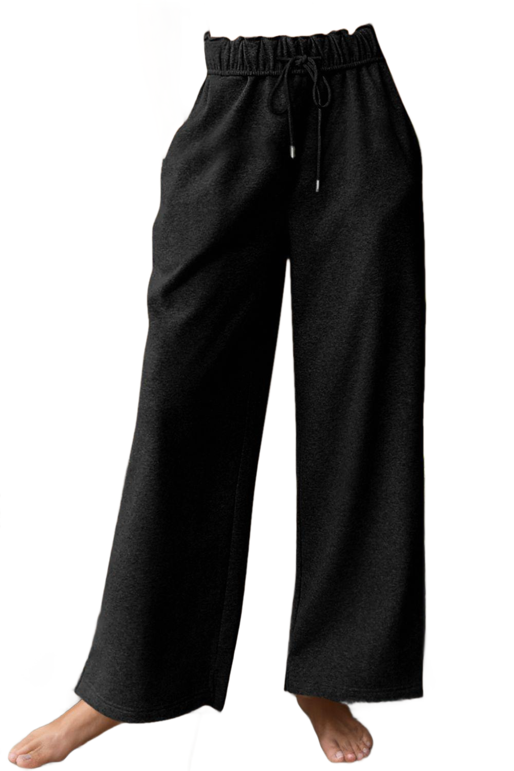 Drawstring Wide Leg Active Pants