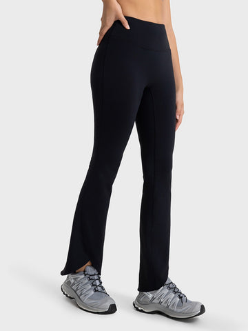 Wide Waistband Boot cut Sports Pants