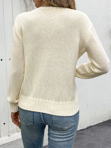 Round Neck Long Sleeve Sweater