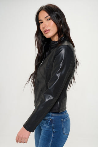 Coalition LA Zip Up Vegan Motor Jacket