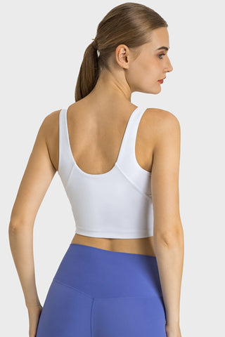 Highly Stretchy Cropped Sports Tank