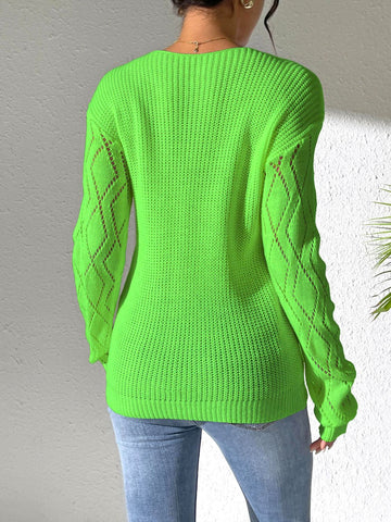 V-Neck Long Sleeve Sweater