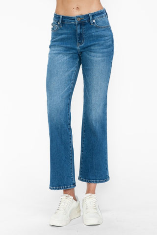 Full Size Cat's Whiskers Mid-Rise Ankle Jeans