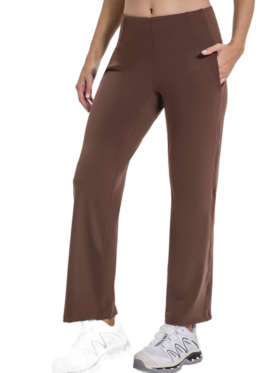 Pocketed High Waist Active Pants