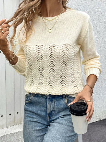 Round Neck Long Sleeve Sweater