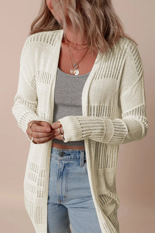 Open Front Long Sleeve Cardigan