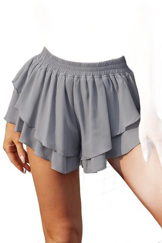 Layered Mid-Rise Waist Active Skirt