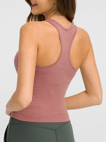 Round Neck Racer back Active Tank