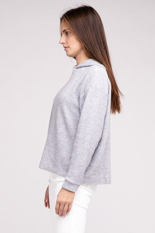 Hooded Brushed Mélange HACCP Sweater