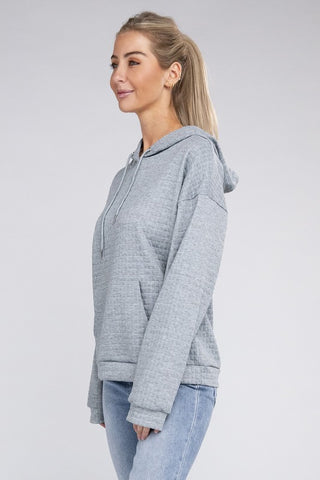 Textured Pocket Hoodie