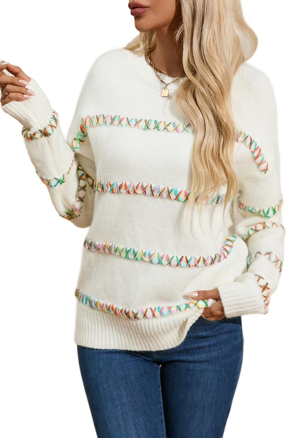 Round Neck Long Sleeve Sweater