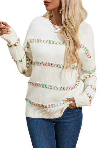 Round Neck Long Sleeve Sweater