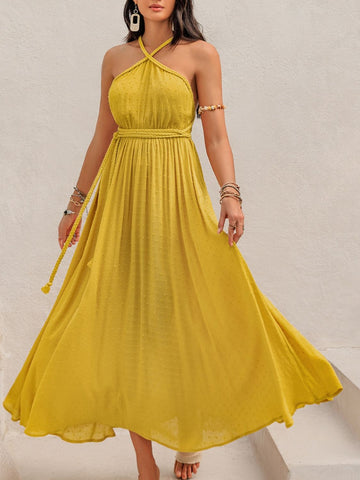 Backless Sleeveless Maxi Dress