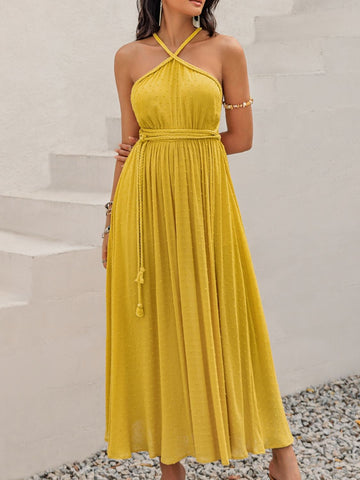 Backless Sleeveless Maxi Dress