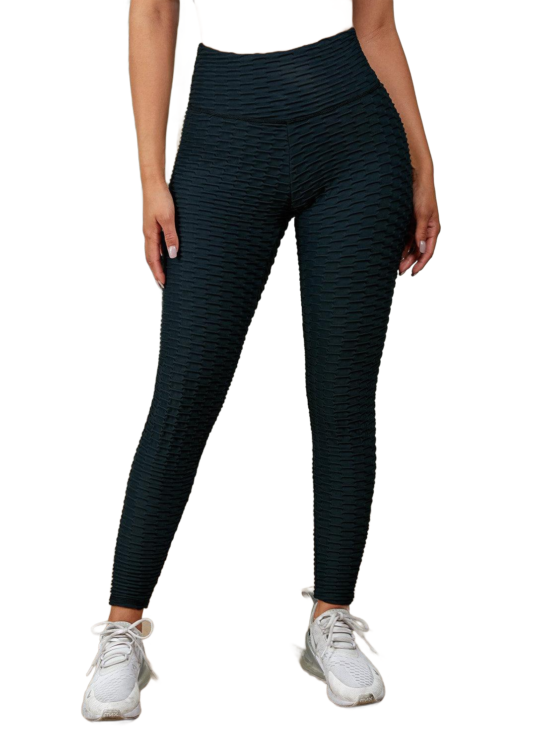 Textured High Waist Active Leggings