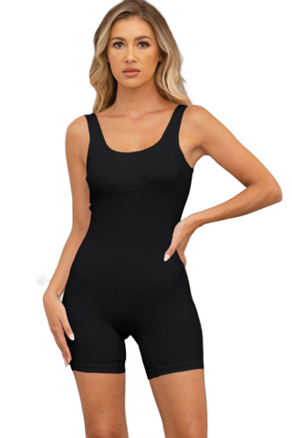 Crisscross Wide Strap Active Romper