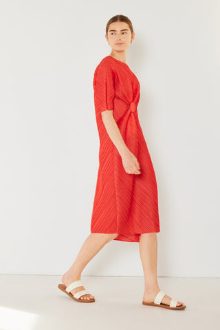 Swim Pleated  Sleeve Dress