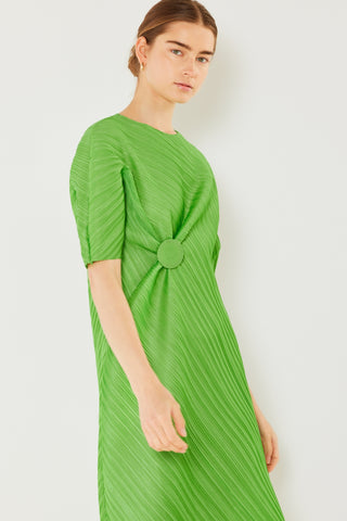 Swim Pleated  Sleeve Dress