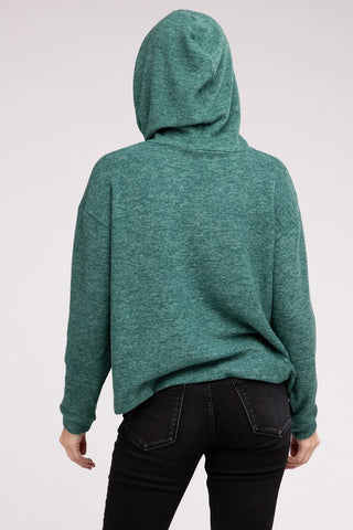 Hooded Brushed Mélange HACCP Sweater