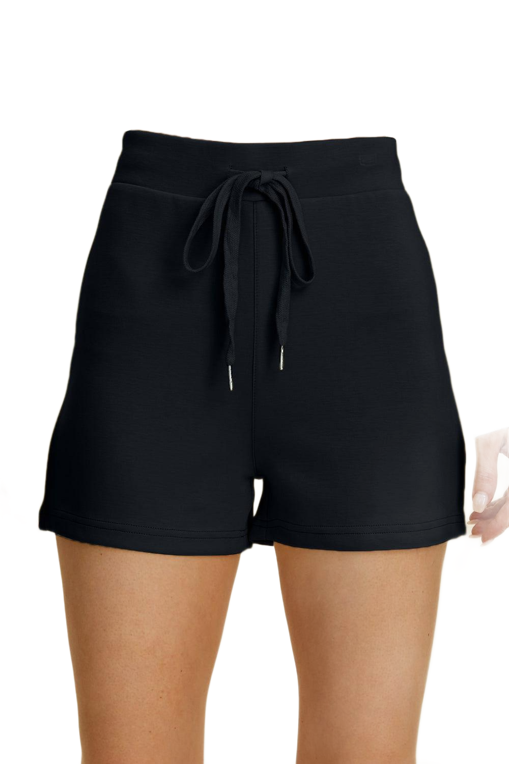 Full Size Air Scuba Drawstring High Waist Shorts