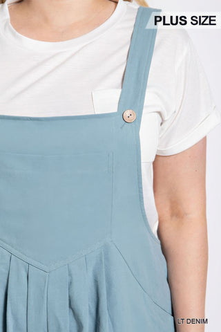 Pin tuck detail overall with side pockets