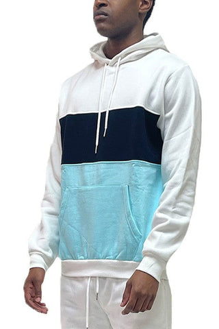 COLOR BLOCK PULLOVER HOODIE - COLOR BLOCK PULLOVER HOODIE - Hoodies For All Kind -  -  - WEIV - Hoodies For All Kind - 2000000553843 - null