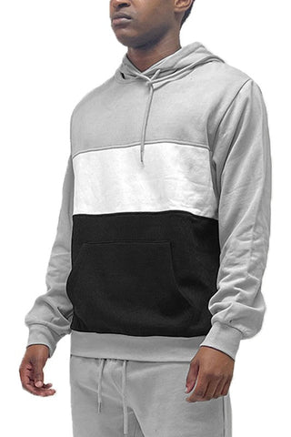 COLOR BLOCK PULLOVER HOODIE - COLOR BLOCK PULLOVER HOODIE - Hoodies For All Kind -  -  - WEIV - Hoodies For All Kind - 2000000553843 - null