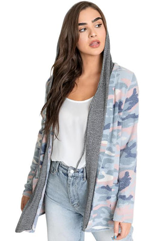 Camo Cardigan with Hoodie - Camo Cardigan with Hoodie - Hoodies For All Kind -  -  - EG fashion - Hoodies For All Kind - 2000000785181 - null