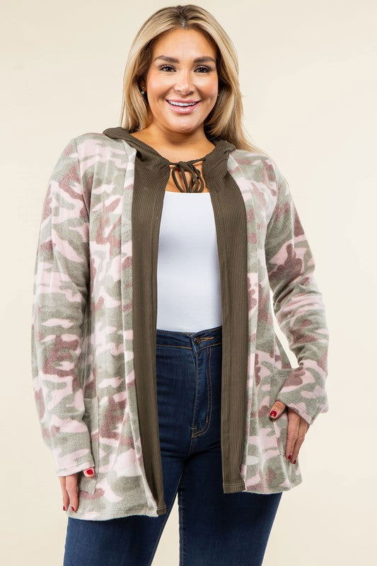 Camo Cardigan with Hoodie - Camo Cardigan with Hoodie - Hoodies For All Kind -  -  - EG fashion - Hoodies For All Kind - 2000000785181 - null