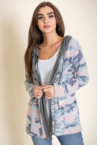 Camo Cardigan with Hoodie - Camo Cardigan with Hoodie - Hoodies For All Kind -  -  - EG fashion - Hoodies For All Kind - 2000000785181 - null